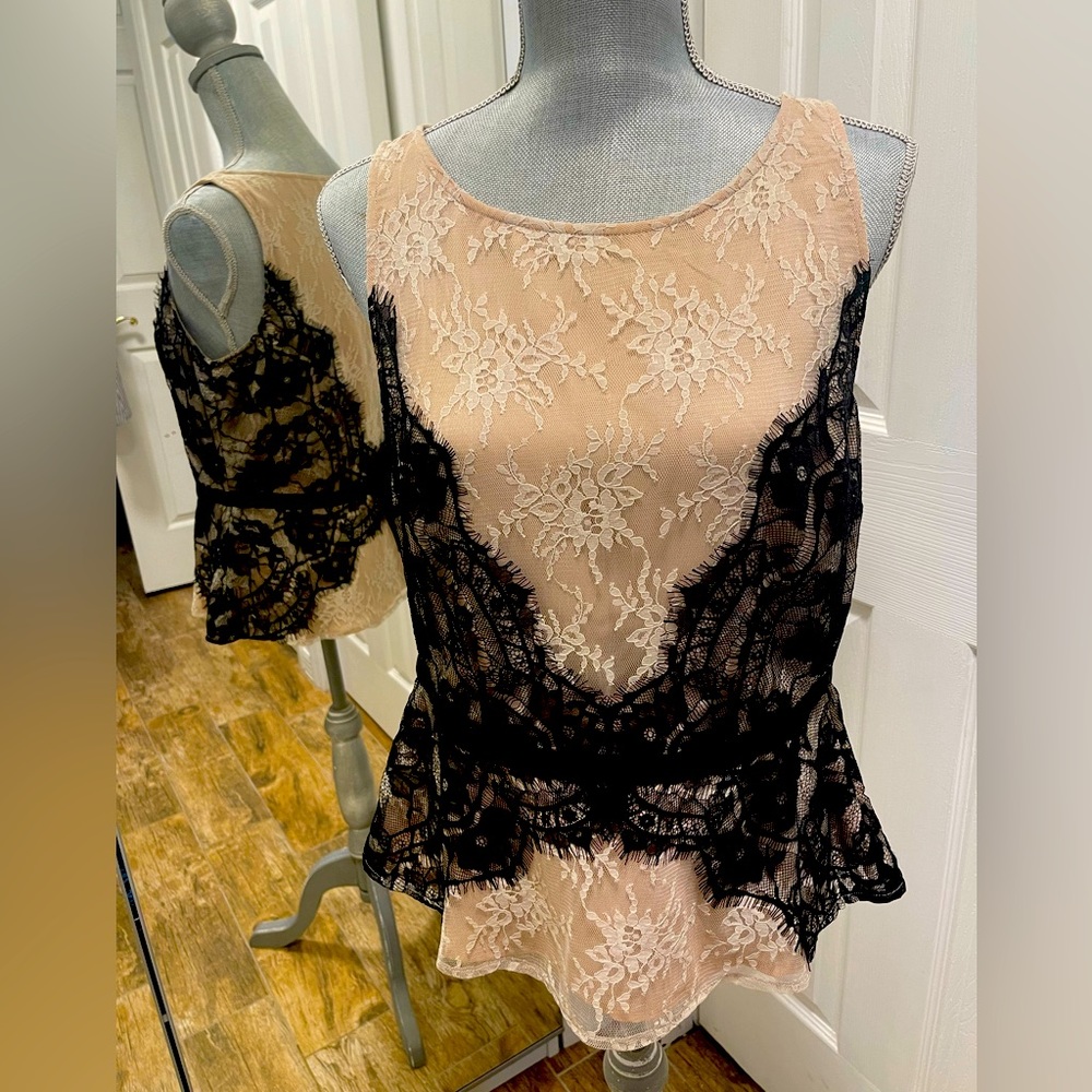 NWT Loft Lace Evening Top Sz 12P